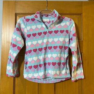 btween Pastel Heart Fleece Jacket